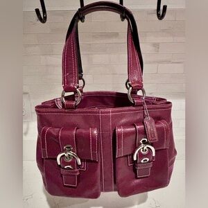 Vintage Red Coach Purse